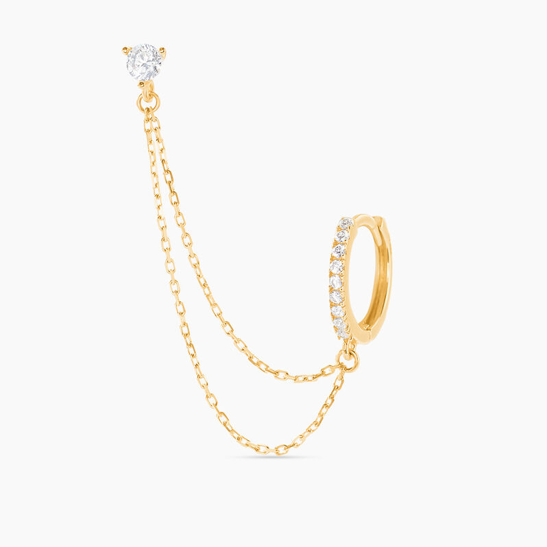 Bijou D'oreille Unitaire Michi Or Jaune Oxyde De Zirconium - Spannringe Damen | OROVIVO
