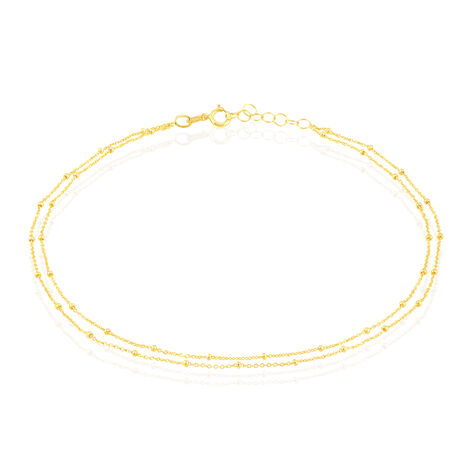 Damen Fußkettchen Gold 375 Kugeln - Fußketten Damen | OROVIVO