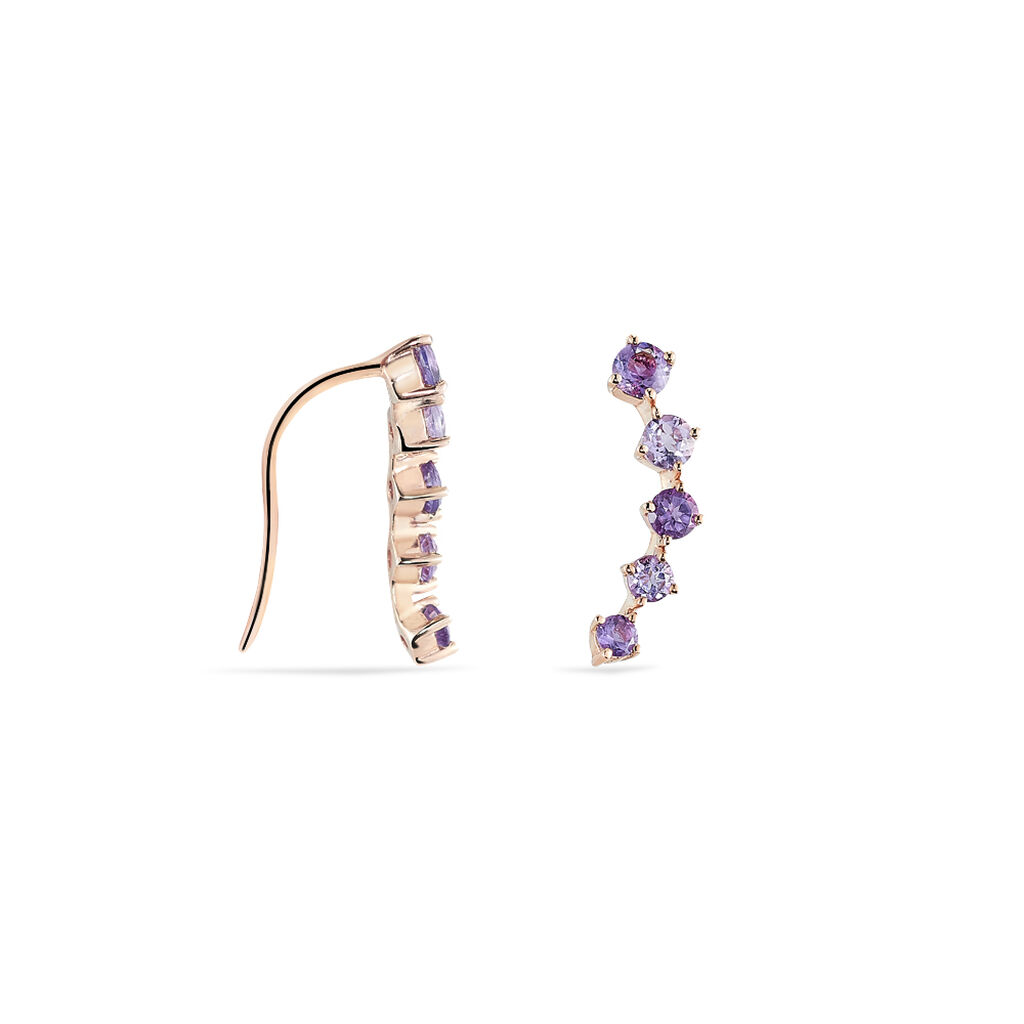Boucles D'oreilles Or Rose Julia  - Spannringe Damen | OROVIVO