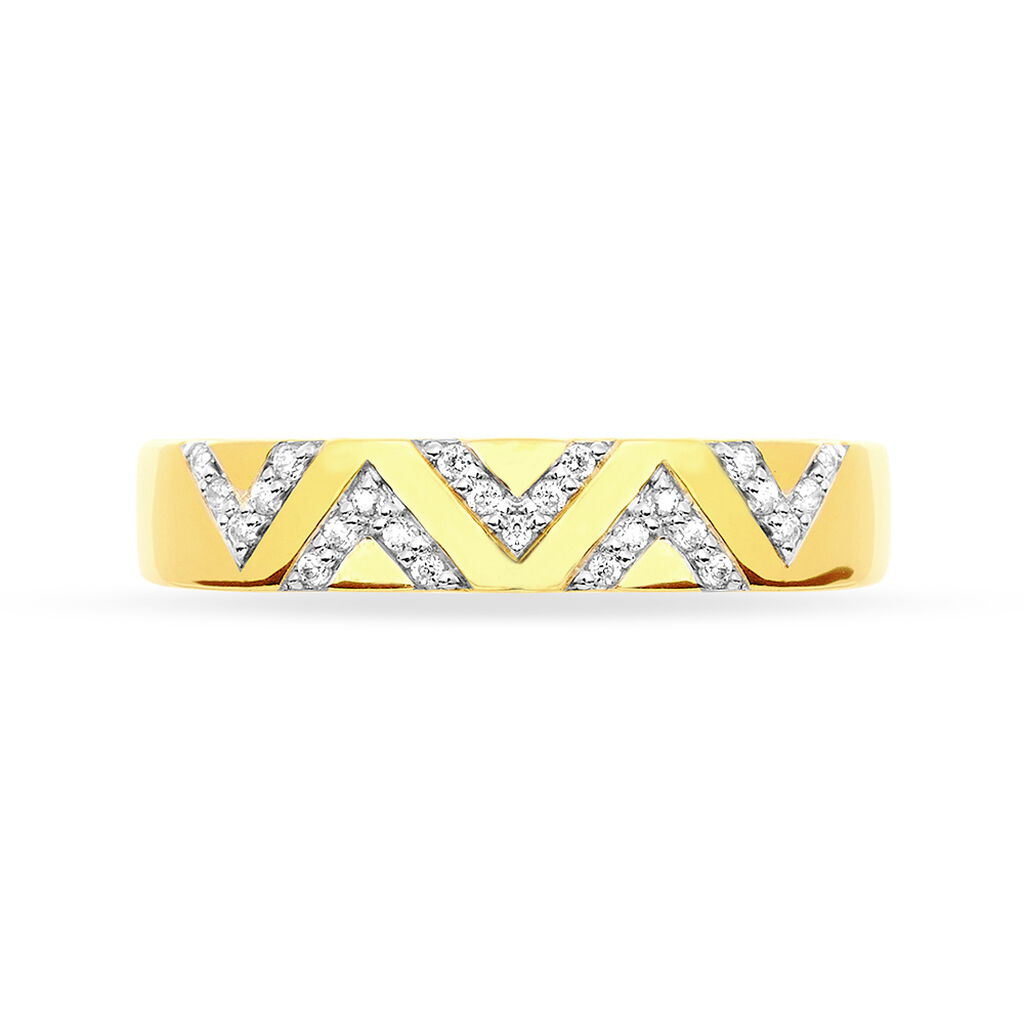 Bague Zorah Or Jaune Diamant - Spannringe Damen | OROVIVO