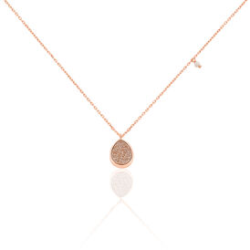 Damen Halskette Silber 925 Rosé Vergoldet Achat - Ketten mit Anhänger Damen | OROVIVO