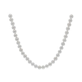 Damen Perlenkette Gold 585 Zuchtperlen 6-6,5mm Haga - Ketten mit Stein Damen | OROVIVO