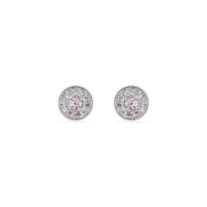 Boucles D'oreilles Argent Rhodie Auxana Puce Pavage - Spannringe Damen | OROVIVO
