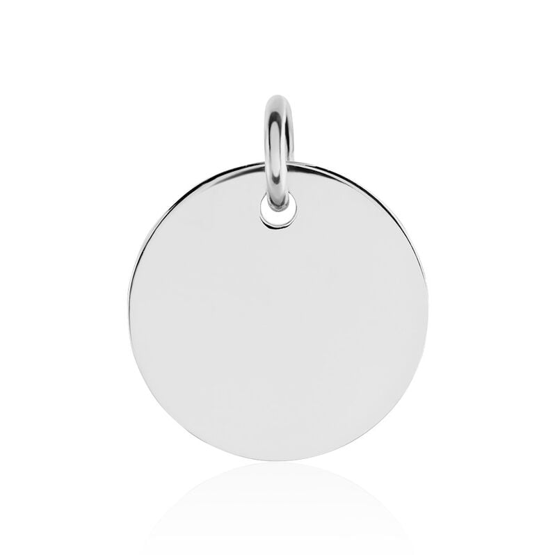 Liv-Ann Gravur Unisex Anh&auml;nger Silber 925 Kreis - Anh&auml;nger mit Gravur Unisex | OROVIVO