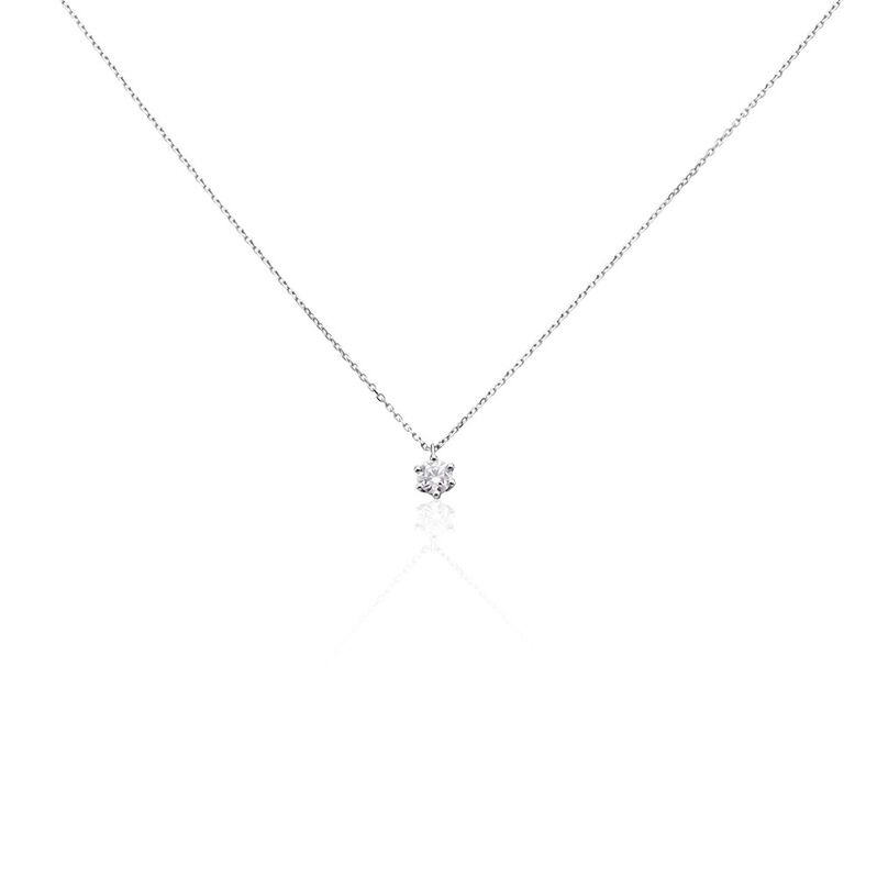 Monopoli Damen Collier Wei&szlig;gold 750 (18 Karat) Diamant Wei&szlig; 0,52 ct - Halsketten Damen | OROVIVO