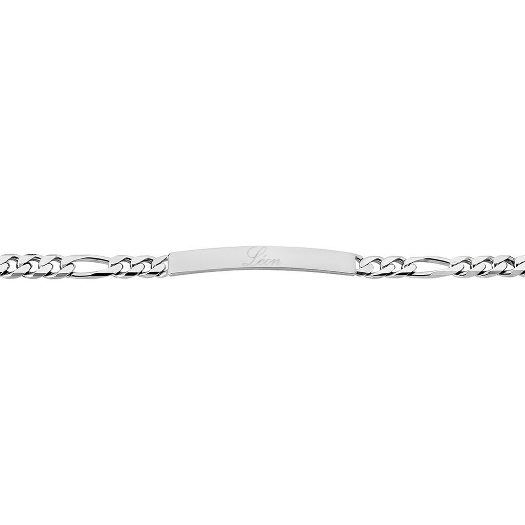 Unisex Id Armband Figarokette Silber 925 - Armbänder mit Gravur Unisex | OROVIVO