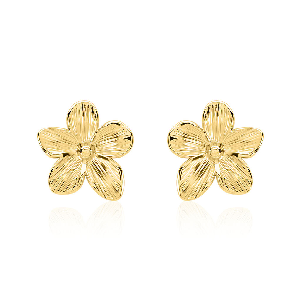 ADEA Damen Ohrstecker Edelstahl vergoldet Blume - Ohrstecker Damen | OROVIVO