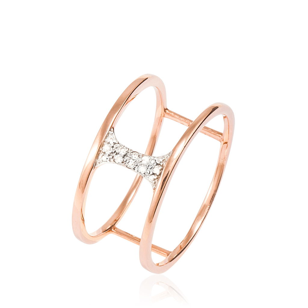 Bague Brasilia Or Rose Diamant - Spannringe Damen | OROVIVO