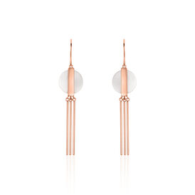 Damen Ohrhänger Lang Silber 925 Rosé Vergoldet - Ohrhänger Damen | OROVIVO