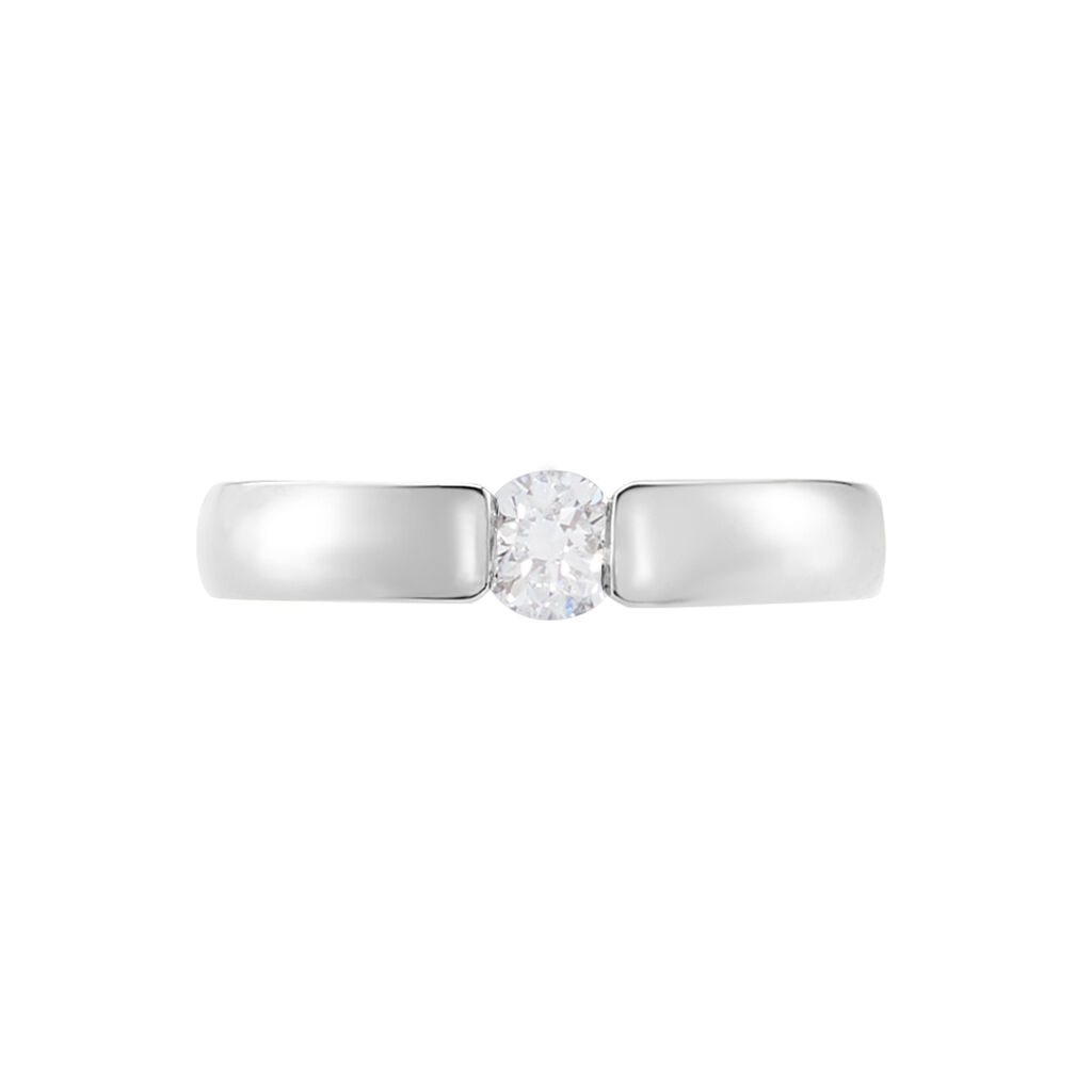 Damen Ring Weißgold 750 synthetischer Diamant 0,26ct Orchestra  - Verlobungsringe Damen | OROVIVO