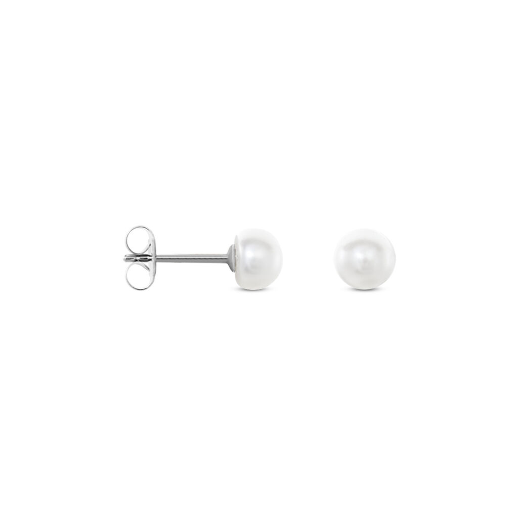 Damen Perlenohrringe Silber 925 Zuchtperlen 6-7mm - Ohrstecker Damen | OROVIVO