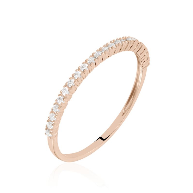 Demi-alliance Julietta Pm Or Rose Oxydes De Zirconium - Spannringe Damen | OROVIVO