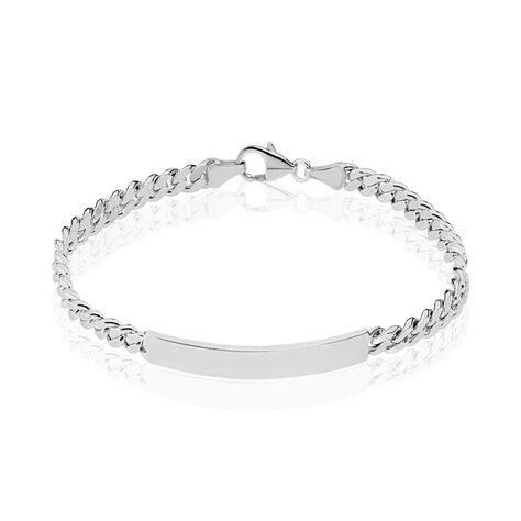 Unisex Id Armband Panzerkette Silber 925 - Panzerarmbänder Unisex | OROVIVO
