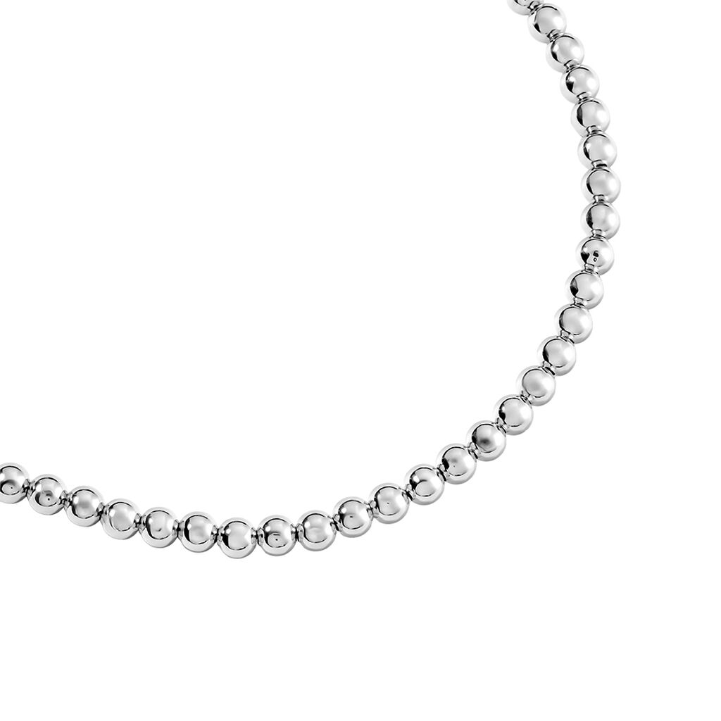 ZAYLA Damen Collier Silber Silber 925 Ball B 6 mm