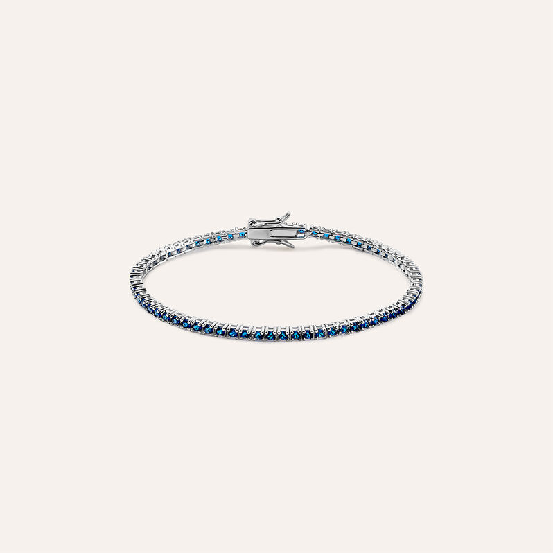 Bracciale Tennis Silver Rainbow Argento Rodiato Cubic Zirconia - Spannringe Damen | OROVIVO