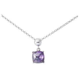 Damen Halskette Silber 925 Zirkonia Lila - Ketten mit Anhänger Damen | OROVIVO