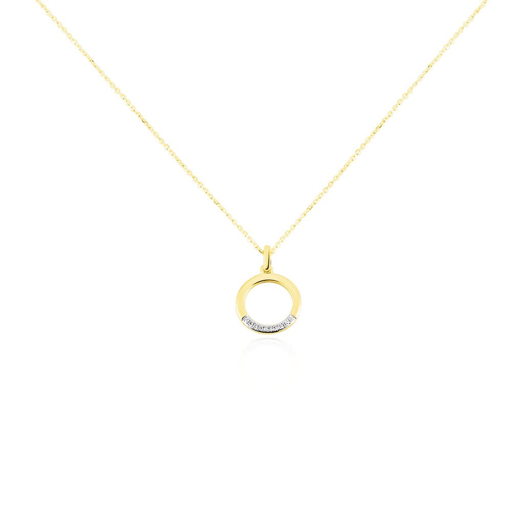 Collier Or Jaune Vahina Diamants - Spannringe Damen | OROVIVO
