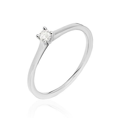 Damen Ring Weißgold 585 Diamant 0,1ct Padua  - Verlobungsringe Damen | OROVIVO