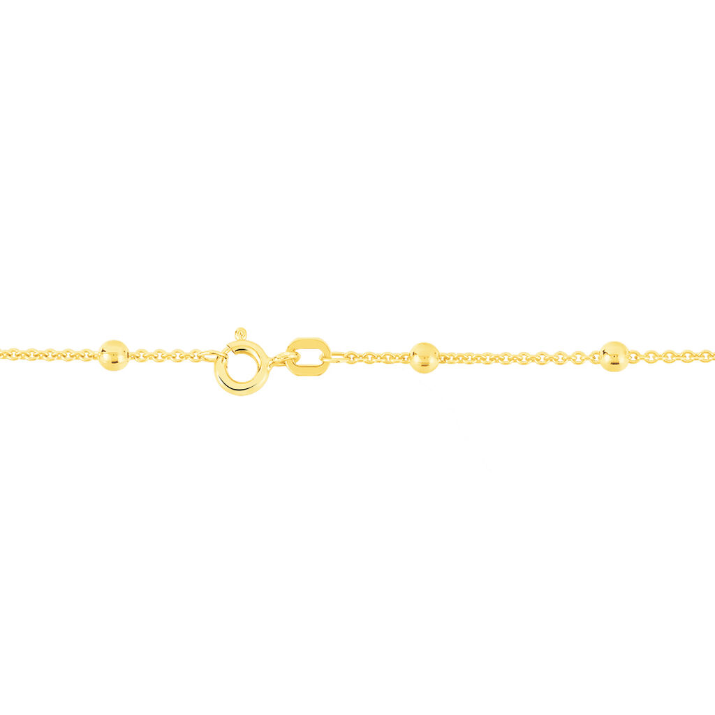 vergoldet Gold Online-Juwelier 50380016464R00 - Damen • | Orovivo Fußkettchen Kugeln 925 Silber Dein