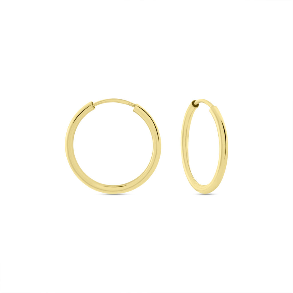 TARJA Damen Creolen Silber vergoldet 925 B 6 mm