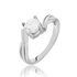 Damen Ring Silber 925 Zirkonia Wei&szlig; 1 ct