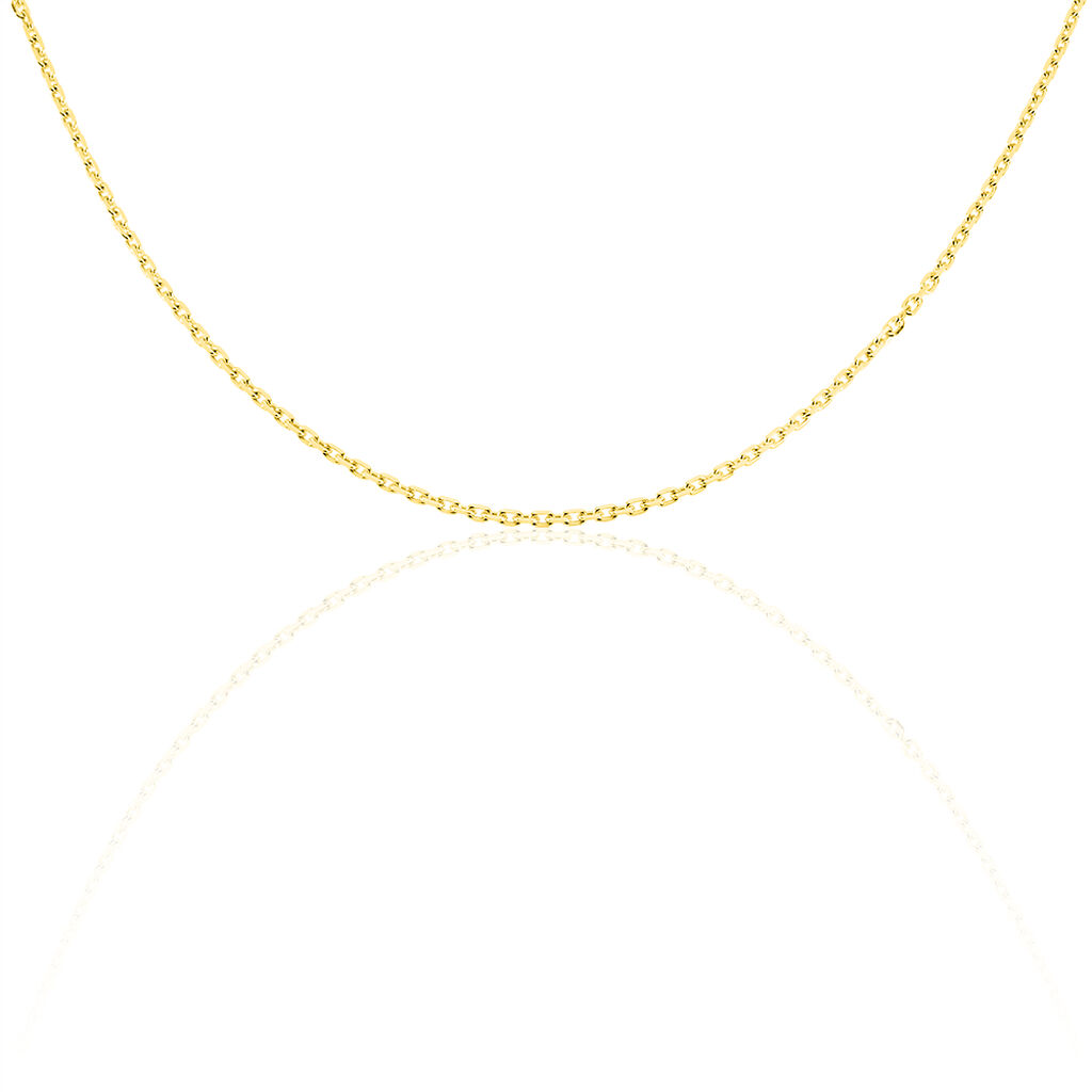 Chaîne Igoa Maille Forçat Diamantee Or Jaune - Spannringe Damen | OROVIVO