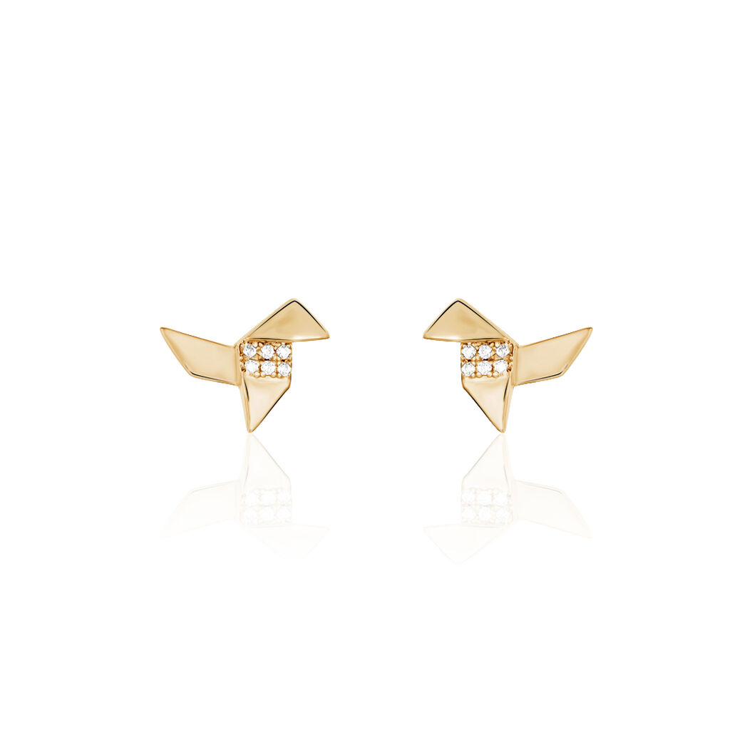 Boucles D'oreilles Plaque Or Oganita - Spannringe Damen | OROVIVO