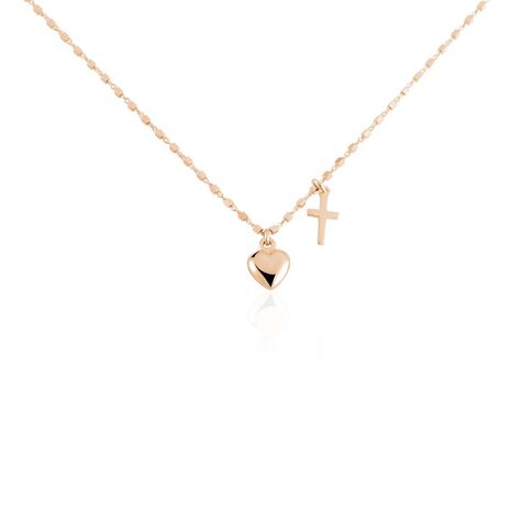 Damen Halskette Silber 925 Rosé Vergoldet Herz - Halsketten Damen | OROVIVO