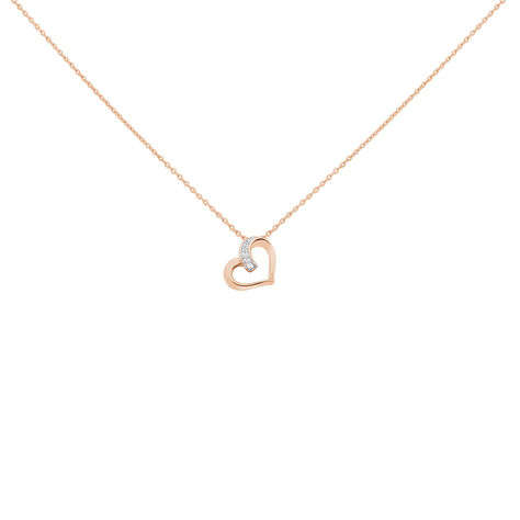 Damen Halskette Silber 925 Rosé Vergoldet Herz - Halsketten Damen | OROVIVO