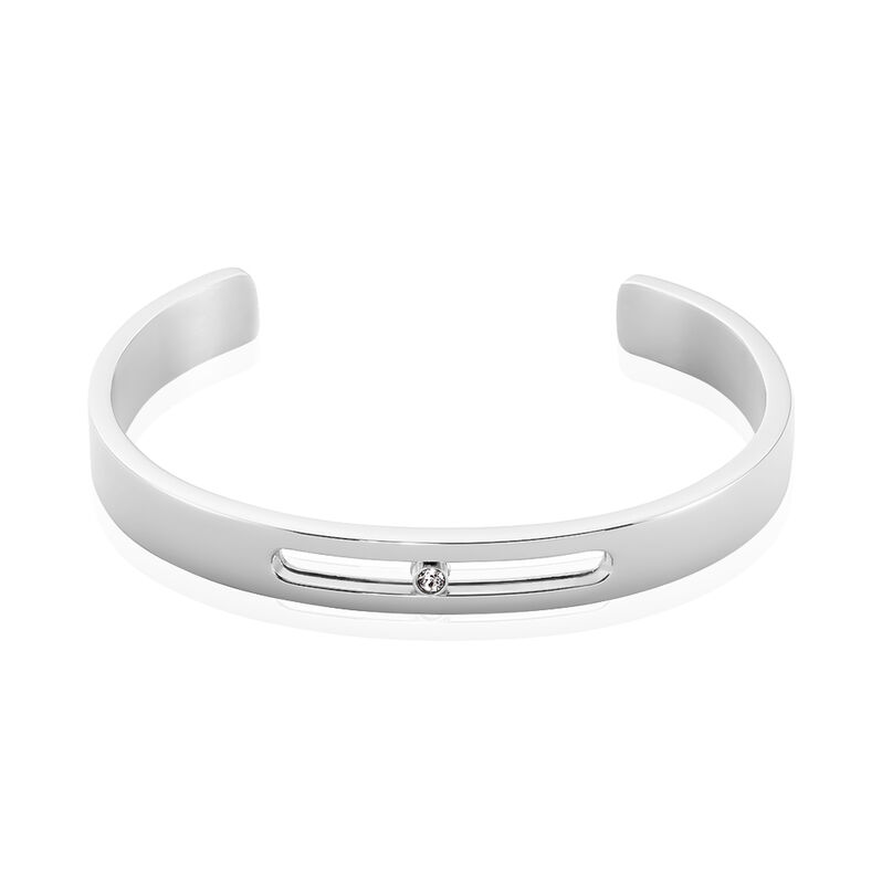 Jonc Acier Zeto Barrette Strass - Spannringe Herren | OROVIVO
