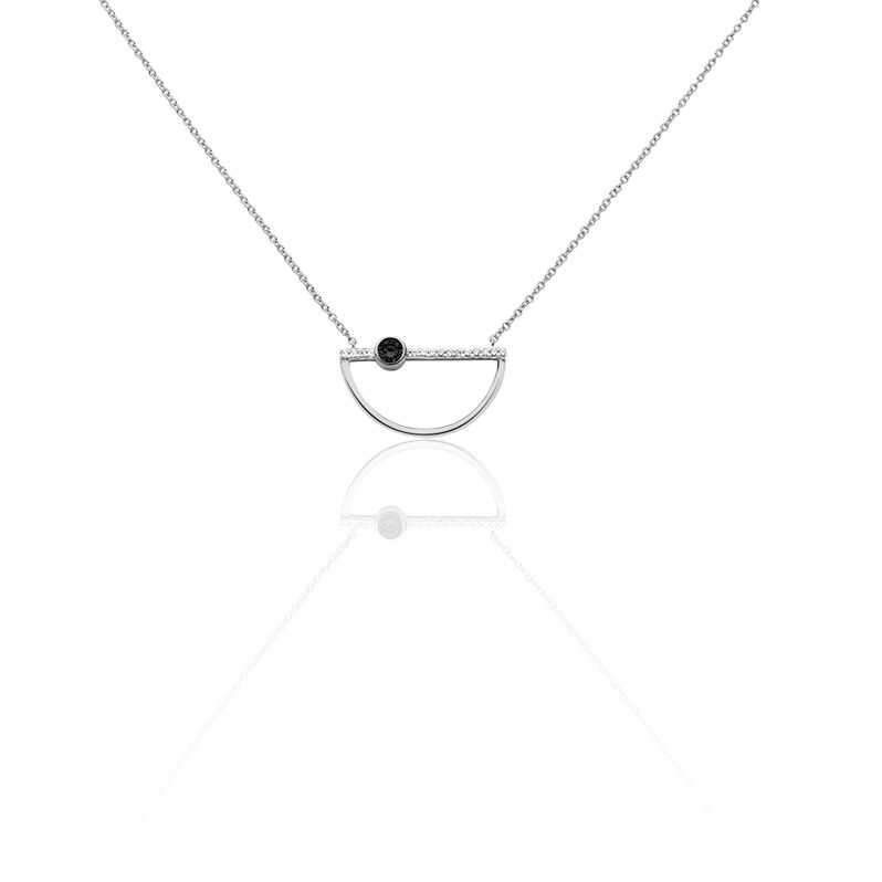 Collier Sindy Argent Demi Cercle Oxydes - Spannringe Damen | OROVIVO