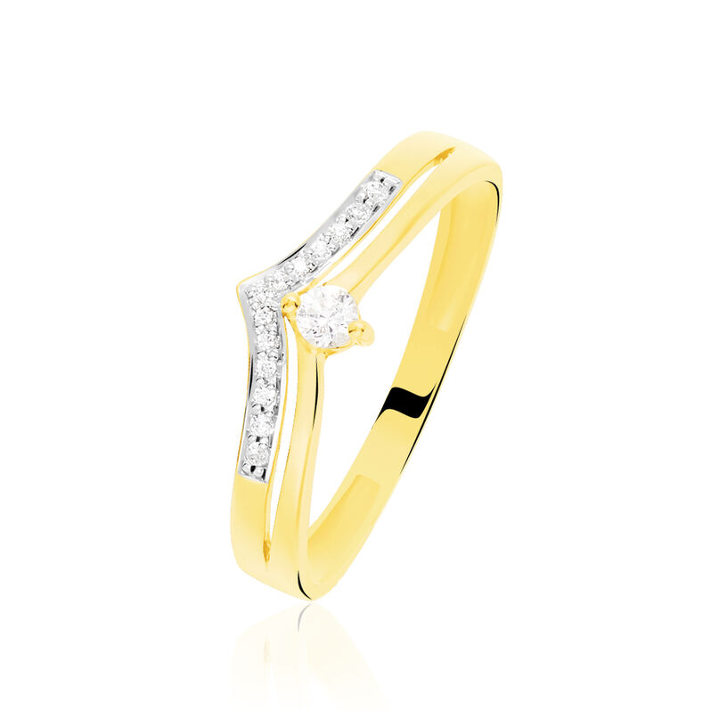 Bague Anaise Or Jaune Ailes De Mouette - Spannringe Damen | OROVIVO