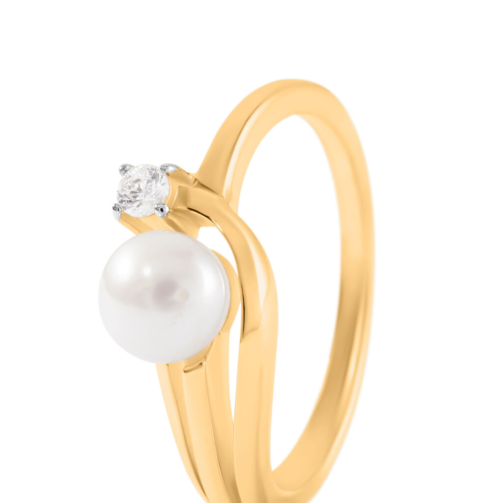 Annabelle Damen Ring Gold Bicolor Gold/Silber 375 (9 Karat) - Ringe mit Stein Damen | OROVIVO