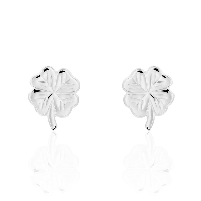 AINO Kinder Ohrstecker Silber 925 Talisman Kleeblatt - Ohrstecker Kinder | OROVIVO