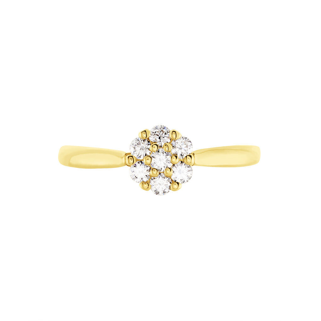Damen Ring Gold 750 Diamant 0,32ct Carocla  - Ringe mit Stein Damen | OROVIVO