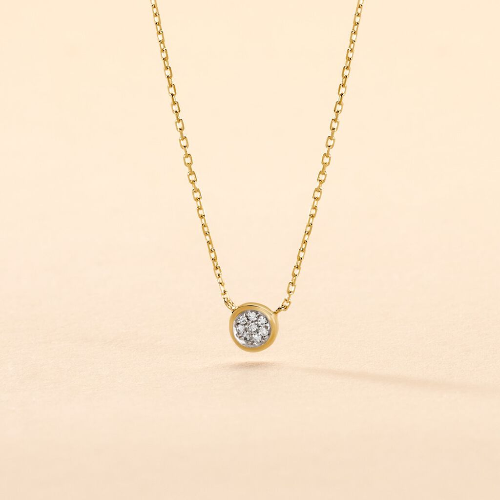 Collier Or Jaune Sofia Diamants - Spannringe Damen | OROVIVO