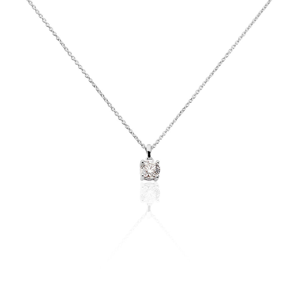 Collier Alexandra Or Blanc Diamant - Spannringe Damen | OROVIVO
