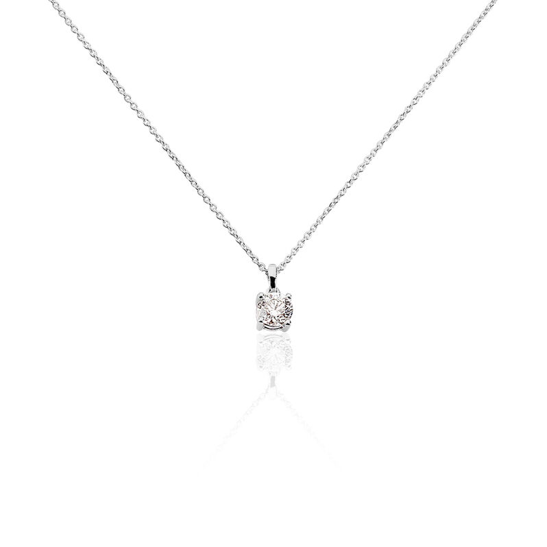 Collier Alexandra Or Blanc Diamant - Spannringe Damen | OROVIVO