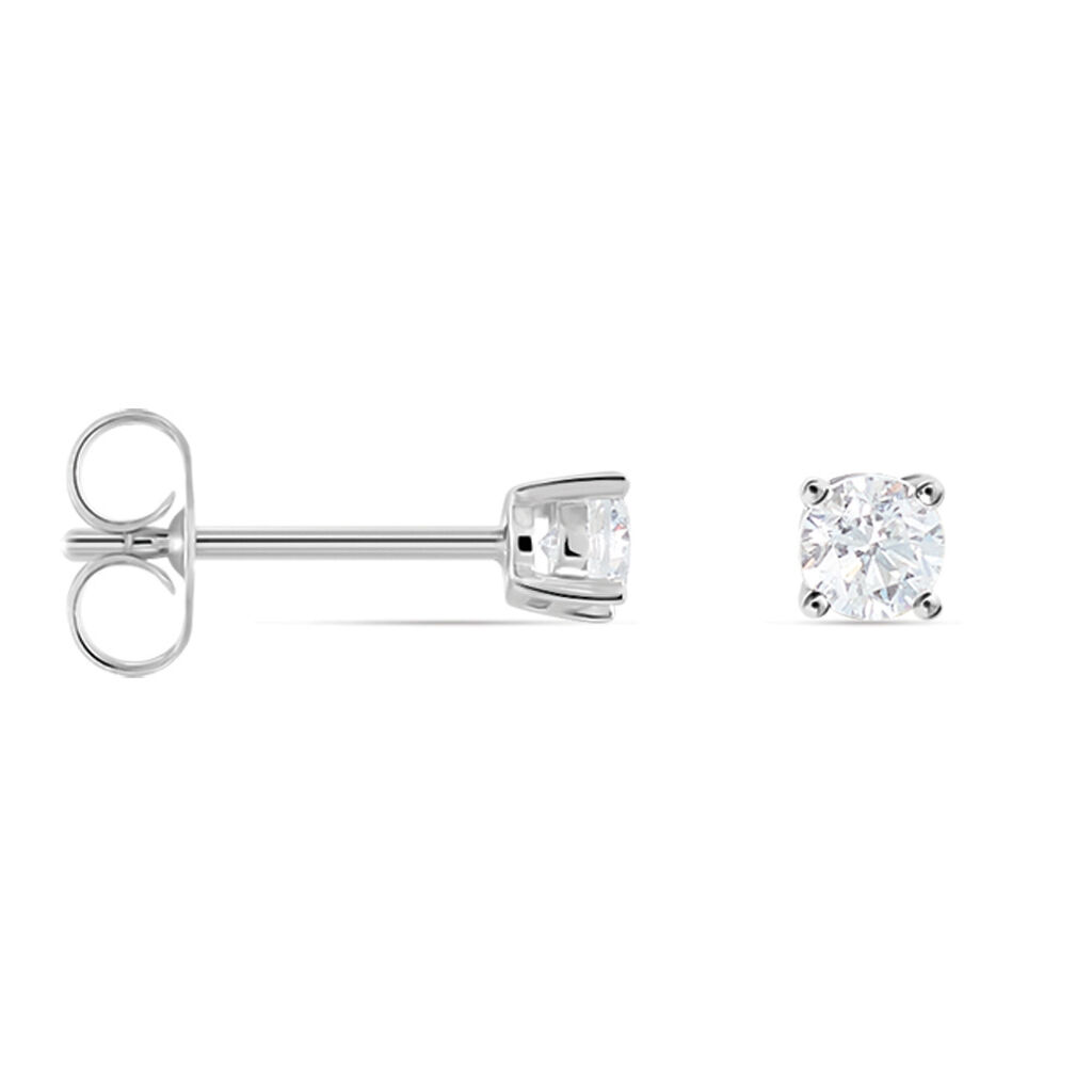Damen Ohrstecker Weißgold 750 Diamant 0,32ct Firenze  - Ohrstecker Damen | OROVIVO