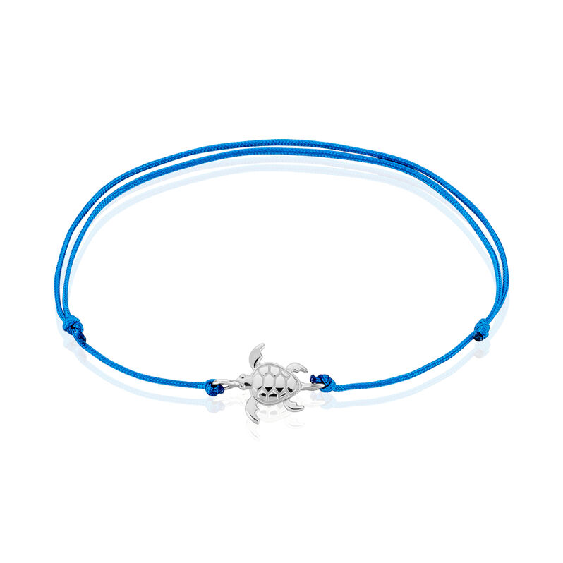 Bracelet Argent Zenaide Tortue Cordon - Spannringe Damen | OROVIVO