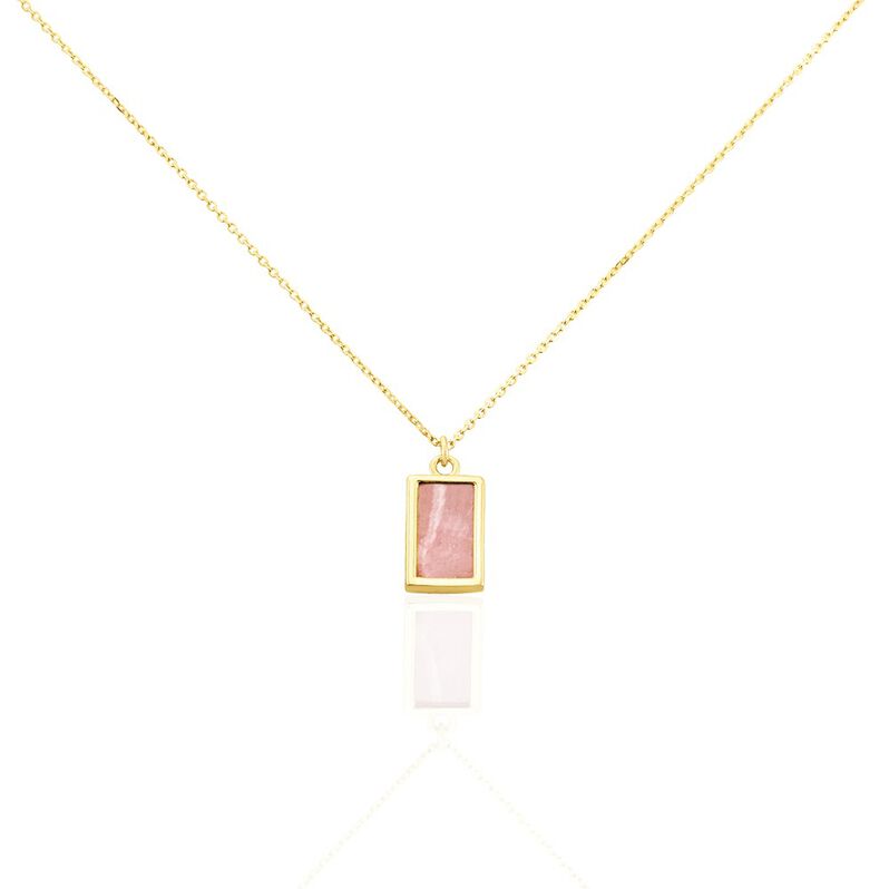 Collier Hallie Or Jaune Rhodochrosite - Spannringe Damen | OROVIVO