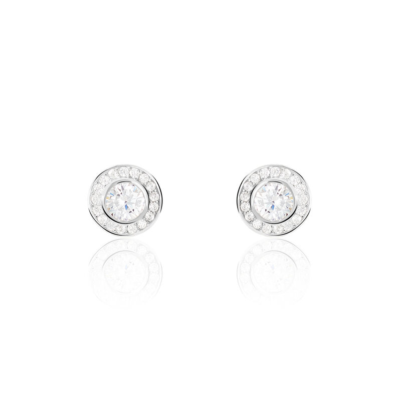 Damen Ohrstecker Silber 925 Zirkonia  - Ohrstecker Damen | OROVIVO