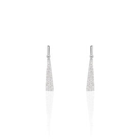Damen Ohrstecker Lang Weißgold 375 Diamant - Ohrstecker lang Damen | OROVIVO