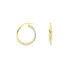 TITA CROISEES FILS Damen Creolen Gold Bicolor 375 (9 Karat) B 1,5 mm