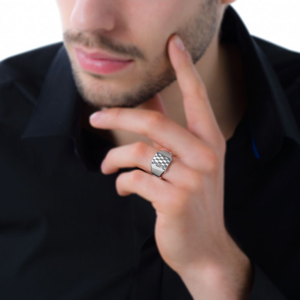 Chevalière Firdaousse Argent Blanc - Spannringe Herren | OROVIVO