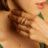 ALEXA Damen Ring Gold 375 (9 Karat) Smaragd Gr&uuml;n 0,43 ct