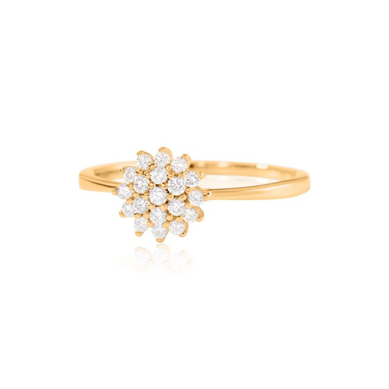 GEORGIANA Damen Ring Gold 585 (14 Karat) Diamant Wei&szlig; 0,02 ct B 1,7 mm - Verlobungsringe Damen | OROVIVO