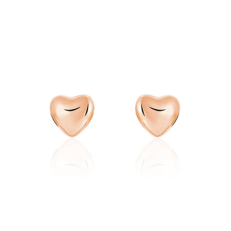 Ohrstecker Silber 925 Rosé Vergoldet Herz - Ohrstecker Damen | OROVIVO