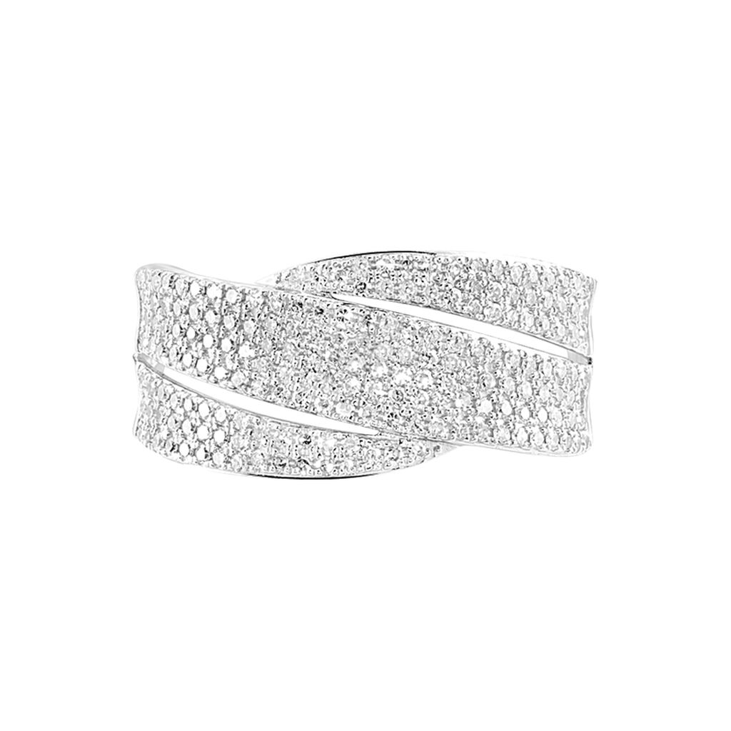 Bague Doriana Or Blanc Diamant - Spannringe Damen | OROVIVO