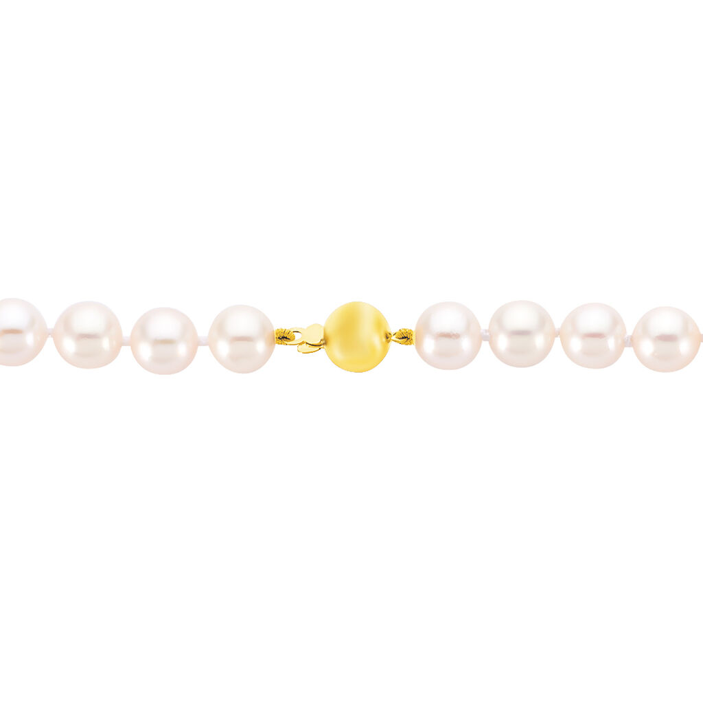 Damen Collier Gold 585 Akoyaperlen 7-7,5mm - Halsketten Damen | OROVIVO